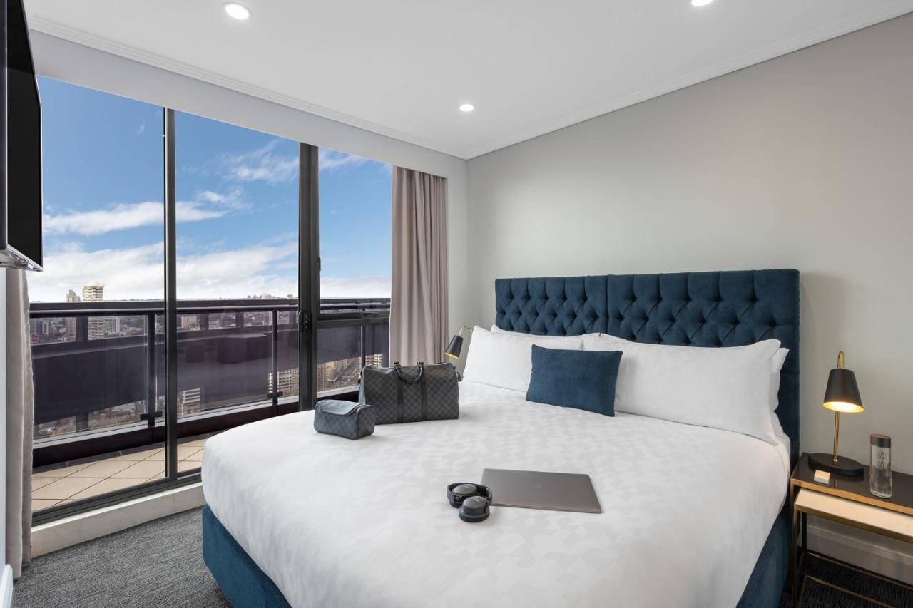 Meriton Suites Pitt Street, Σίδνεϊ Εξωτερικό φωτογραφία A bedroom at the hotel