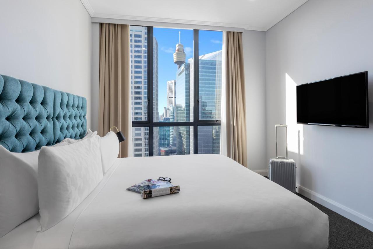 Meriton Suites Pitt Street, Σίδνεϊ Εξωτερικό φωτογραφία A bedroom at the hotel