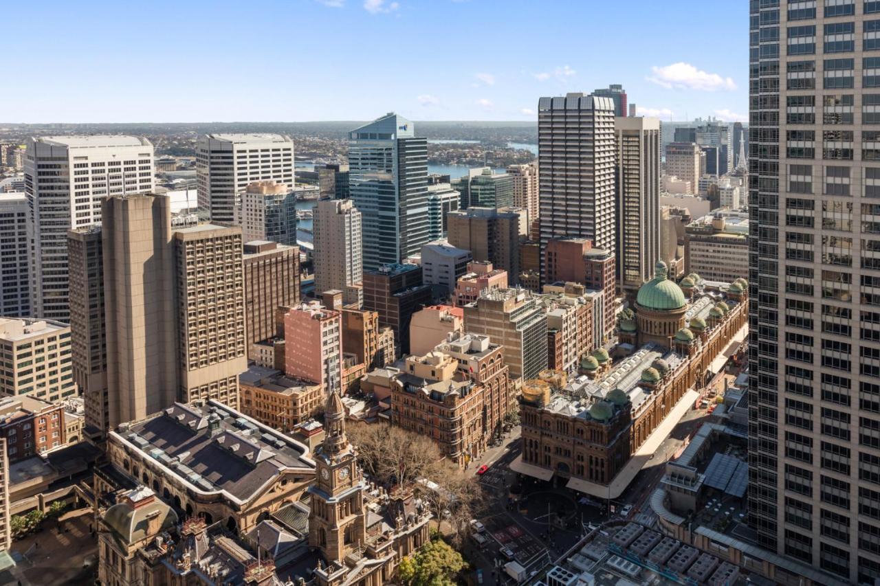 Meriton Suites Pitt Street, Σίδνεϊ Εξωτερικό φωτογραφία Aerial view of the CBD