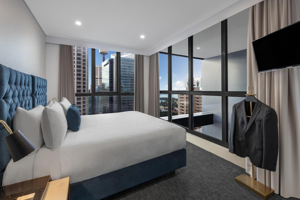 Meriton Suites Pitt Street, Σίδνεϊ Εξωτερικό φωτογραφία A bedroom at the hotel